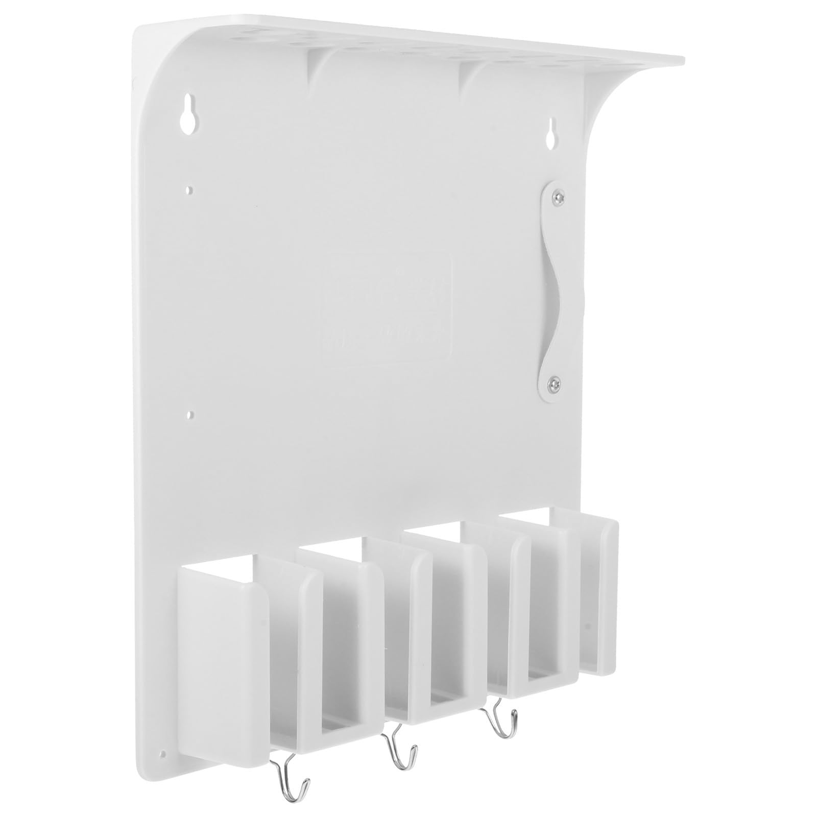 Didiseaon Soporte de Pared de Plástico Blanco para Cortapelos y Organizador de Tijeras y Cepillos para Salón y Espacio de Trabajo Profesional