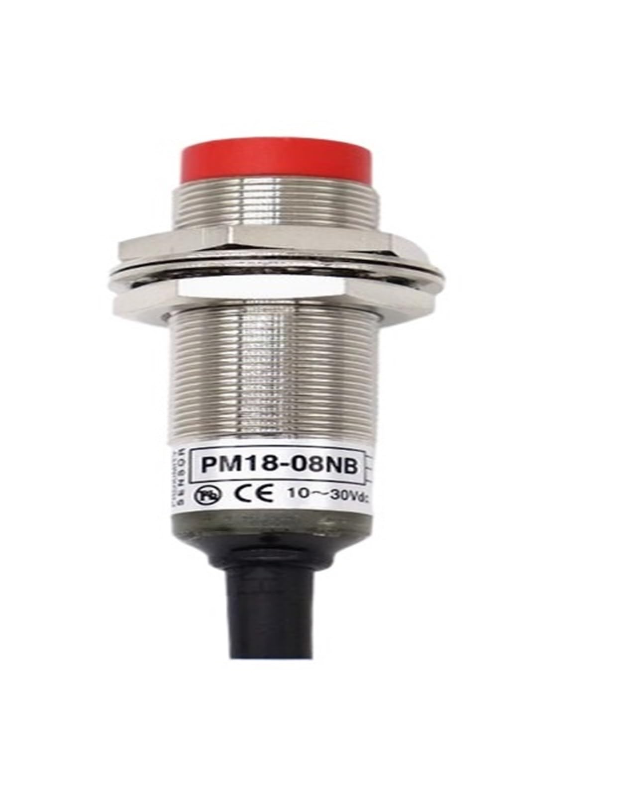 XDDQWSWA 1PC PM18-08P-08N-08S-08NB-08N-S Sensing 8mm Cable 2m Proximity Switch Sensor(PM18-08NB NPN NC)