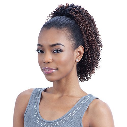 Freetress Equal Synthetic Drawstring Ponytail - Kinky Jerry Girl-1B -  Shake-N-Go, B012DMXGYE