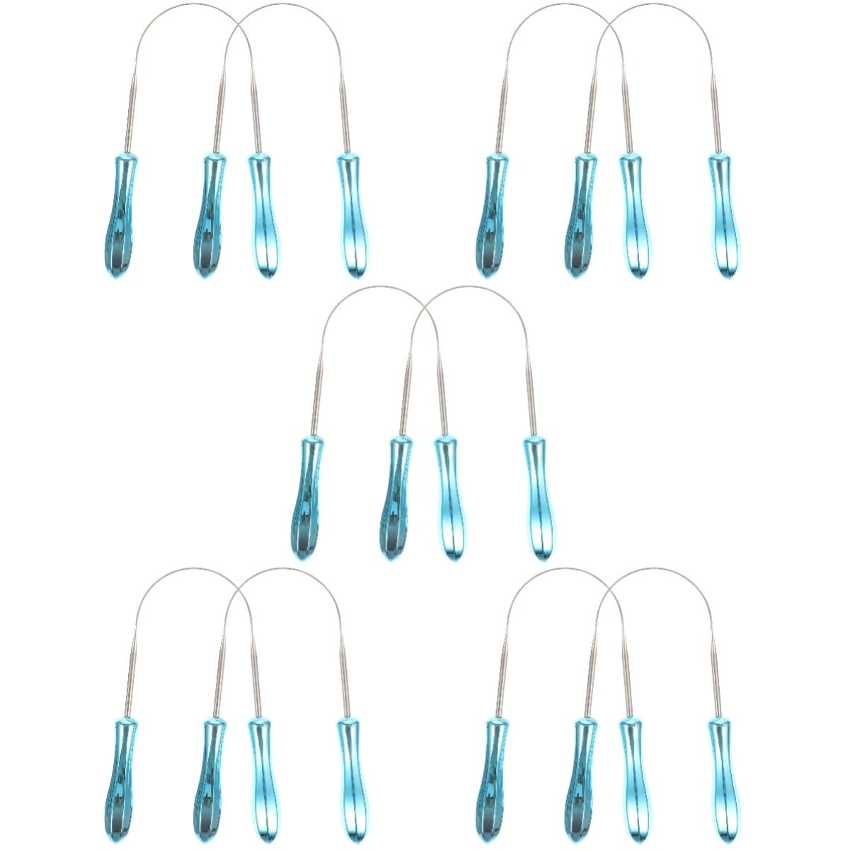 CALLARON 5 Set Raschietto Per Lingua Acciaio Inossidabile U Shaped Per Lingua E Rimozione Alitosi Strumento Orale Resistente E Portatile 2 Pezzi * 5