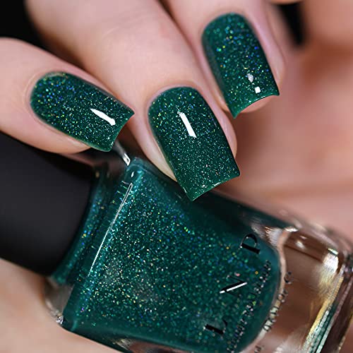 Image of ILNP Private Island - Tropical Green Holographic Nail Polish