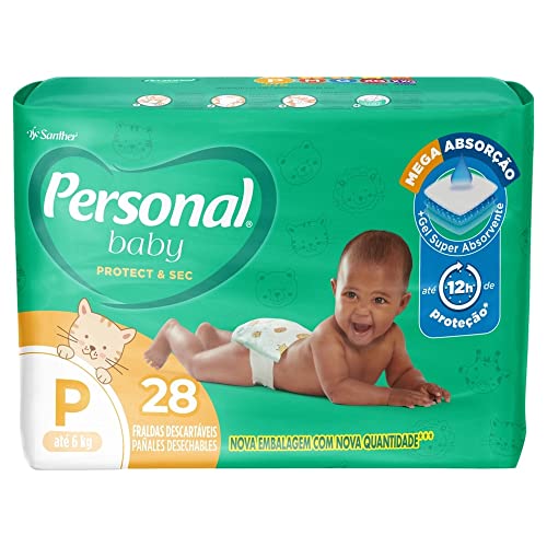 Fralda Personal Soft & Protect Jumbo P 28Un