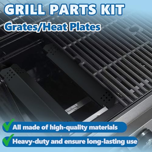 Image of SafBbcue Grill Replacement Parts for Nexgrill 6 Burner 720-0896B 720-0896 720-0898, Cooking Grates and Heat Plates for Nexgrill Deluxe 6 Burner Gas Grill 720-0896E 730-0896 720-0896B Replacement Parts