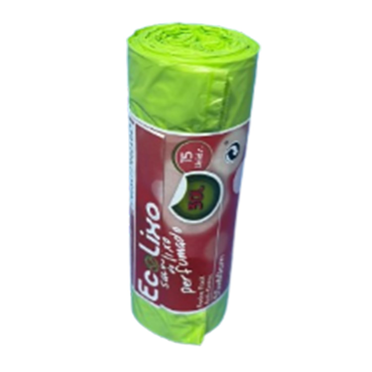 Bolsa de basura Pistacho 55x60 de 30 litros, autocierre, Paquete 15 unidades (56)