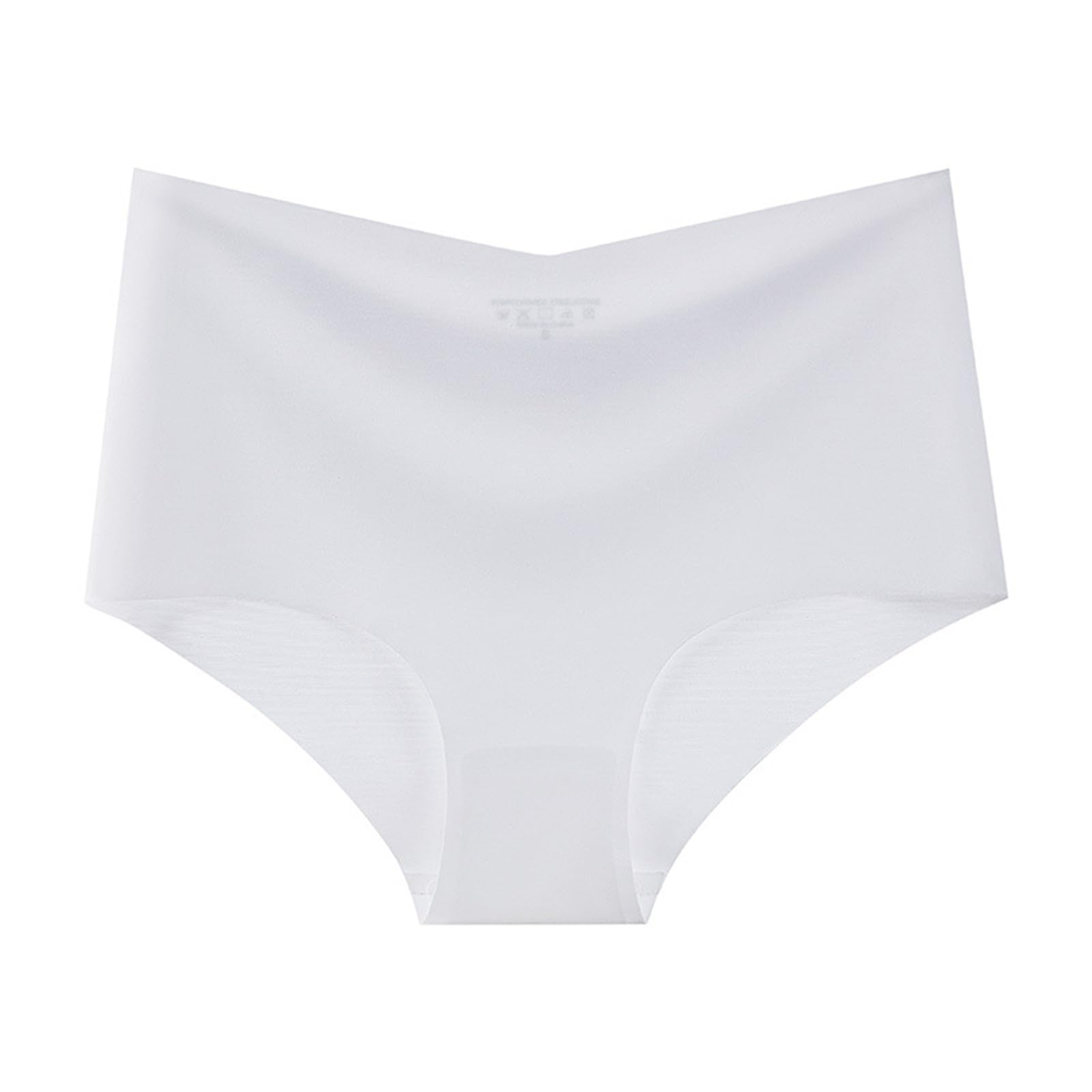 Mutande Donna Biancheria Intima Grande A Vita Alta con Copertura Mezza Anca E Slip da Donna in Seta di Ghiaccio Ad Alta Fessura 3 Confezioni-E-XL 58-62,5 kg