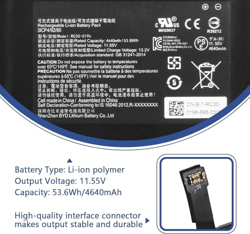 Image of Wefly RC30-0196 Laptop Battery Compatible for Razer Blade Stealth 2016 2017 i7-7500u i7-8550u RZ09-01962E10 RZ09-01962E20 RZ09-01962E52 RZ09-01963E32 RZ09-01962W10 RZ09-0239 RZ09-02393E31 RZ0902393E32