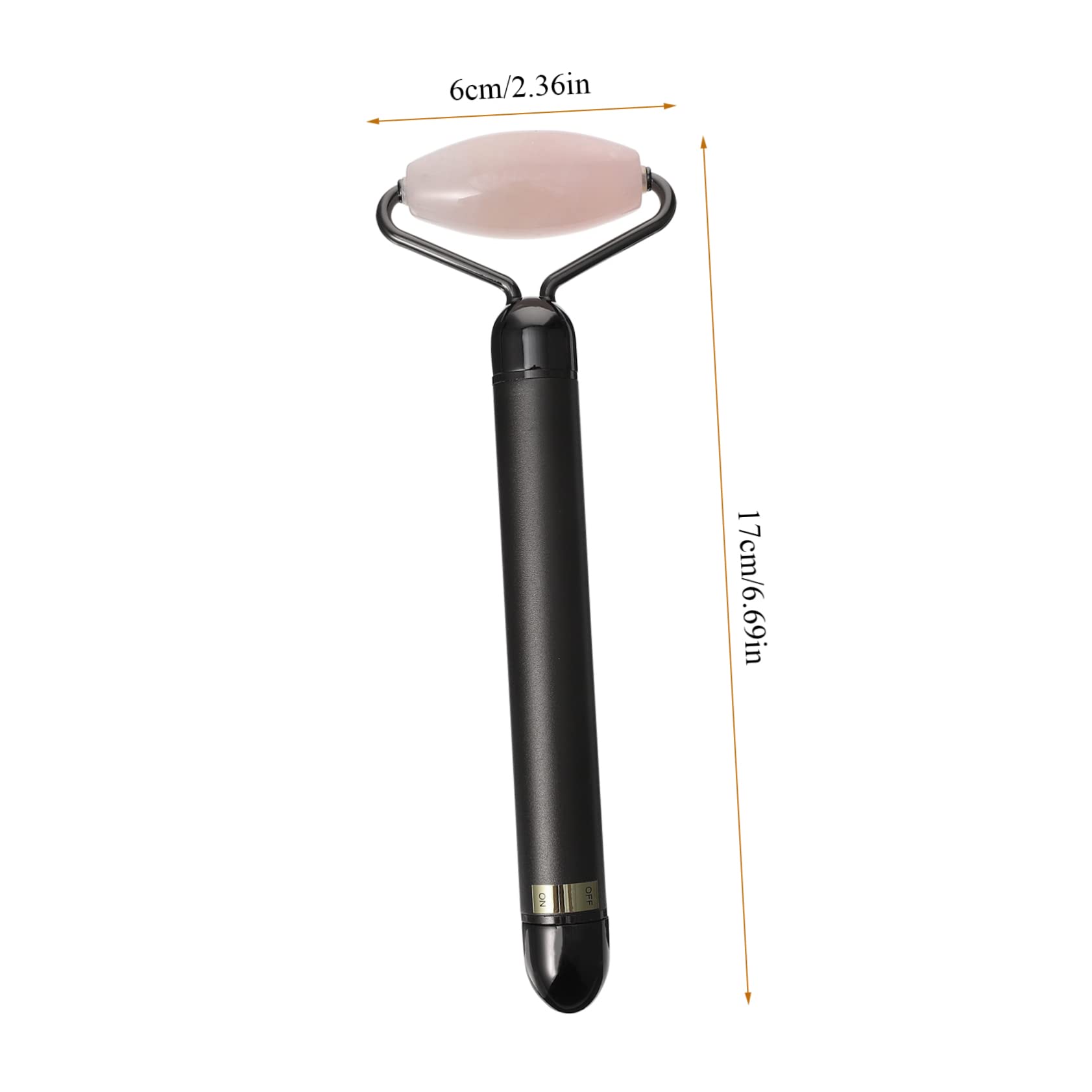 3-in-1 Gesichtsroller aus Natürlichem Jadekristall und Zinklegierung mit Aa Batterie für Strahlende Haut und Kollagenförderung zur Gesichtsmassage