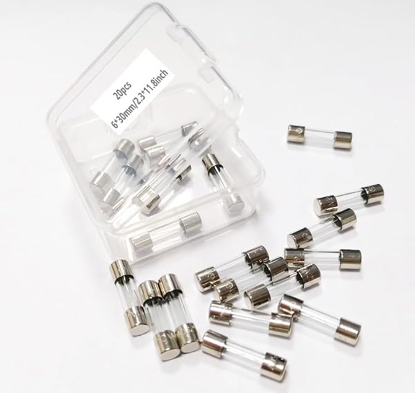 T0.63A,630MA Glass Fuse,250V, T630MAH250V, 0.63A 250V Fuse,6 * 30MM,20/Packs by Vigor_Source - Used condition - US$8.54