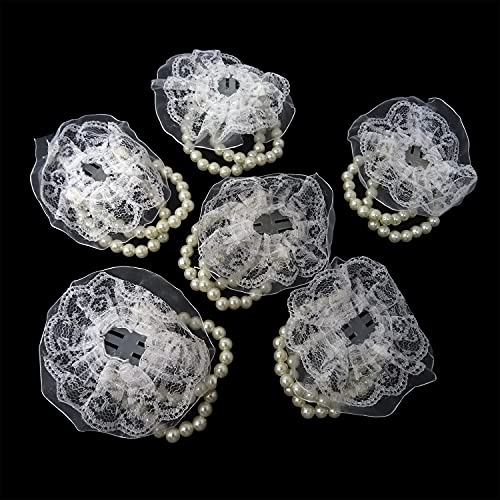 Honbay 6PCS Elastic Pearl Wrist Ban…