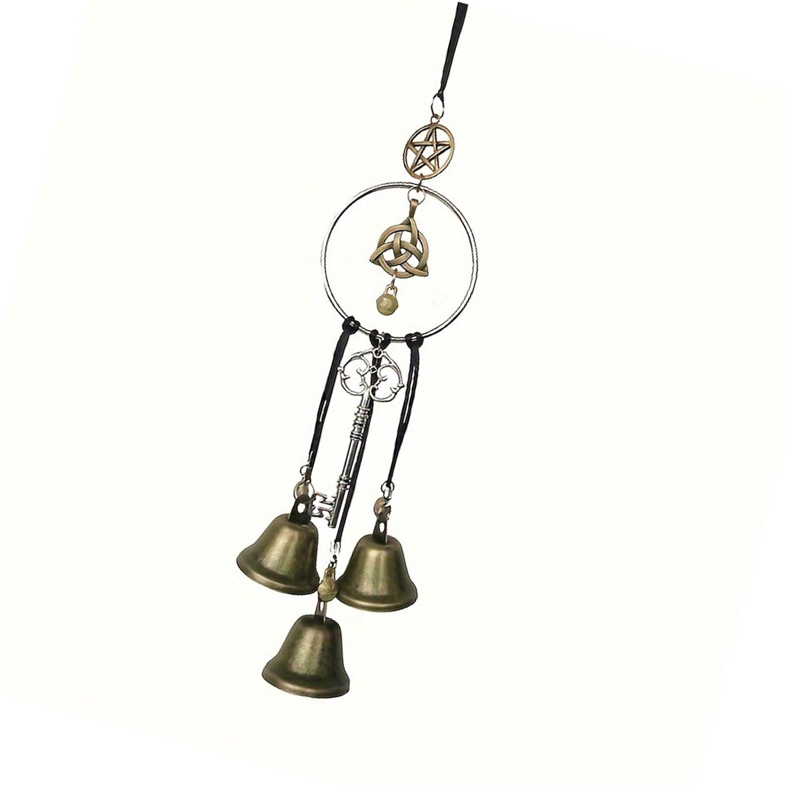 Witch Bells for Door Knob for Protections Witchcrafts Supplies Door Hanging Samhains Altars Decors, Wiccas Decors Hanging Witch