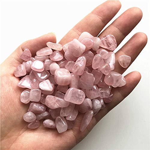 50g 8-12mm Cristal Rosa Natural Piedra de Grava de Cristal de Cuarzo Rosa Adecuado for decoración de peceras Piedra Natural decoración de la habitación