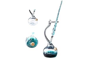 Earlyred Calligraphy Pen Accessories Set: Vintage Handmade Glass Dip Pen with Holder,...