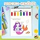 YPLUS Malerei mit Wasserbüchern für Kleinkinder, Aquarellpapier für Kinder von 1 bis 4 Jahren, Geschenk für Kunsthandwerk mit Pinsel und Illustrationen von Wasserlebewesen im Lieferumfang enthalten