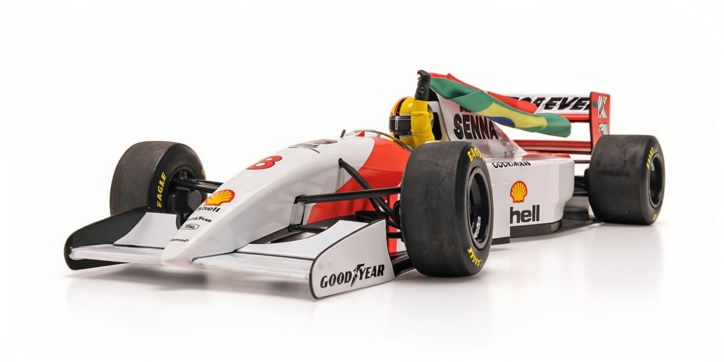 Minichamps 530931805 - McLar MP4/8 Sebastian Vettel Ayrton Senna Tribute Imola 19.05.24 - Scala 1/18 - modellino Auto