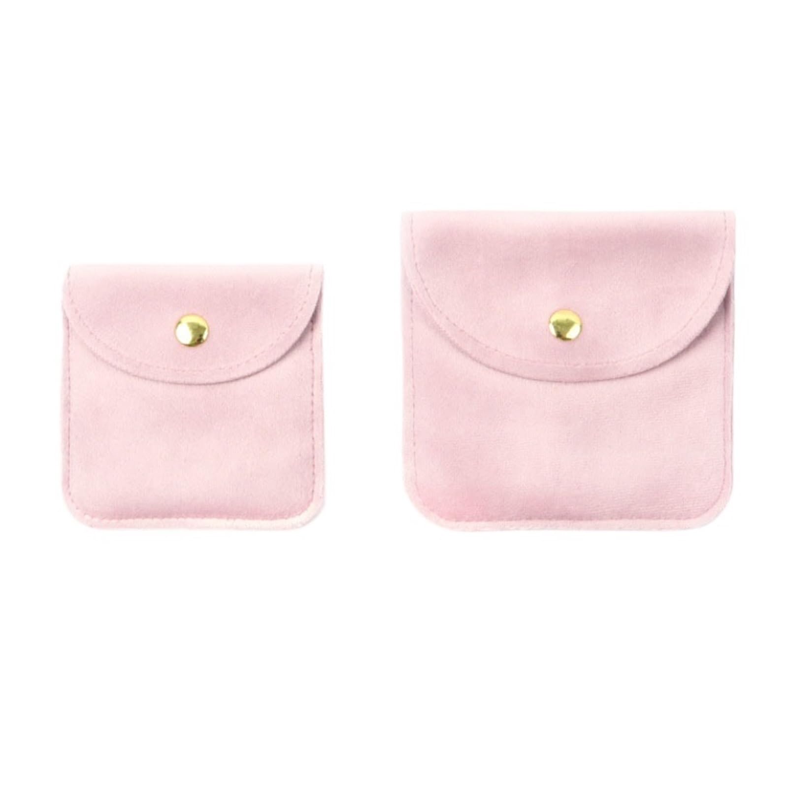 SHENJMAI Velvet Jewelry Pouches Snap Button Jewellery Pouch Velvet Bag Envelope Jewelry Necklace Bracelet Storage Wedding Bags Packaging(Color 5,10x10cm)