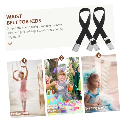 Buckle Belt for Comfortable Elastic Waist Belt for and Stylish and Durable Design Uniform Accessory4