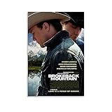 Brokeback Mountain Movie Poster Canvas Wall Art Posters For Bedroom 12x18inch(30x45cm)