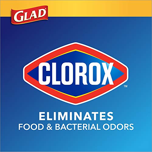 Glad Tall Kitchen Trash Bags ForceFlex Plus with Clorox, 13 Gallon, Lemon Fresh Bleach Scent 90 Count (Package May Vary)