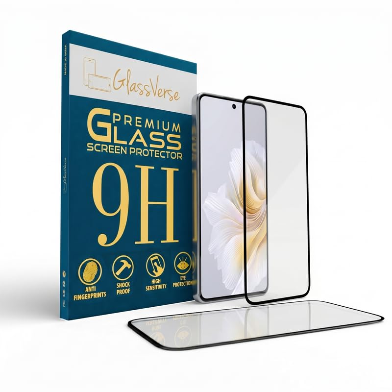 Image of GlassVerse PureView Tempered Glass for Tecno Camon 30 Premier | Crystal Clear, 9H Hardness Screen Protector, Edge to Edge, Case Friendly, Hassle-less Installation Kit Included. (Pack of 2)