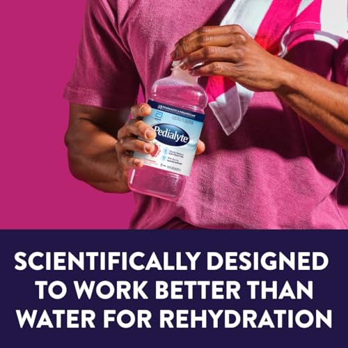 Image of Pedialyte Electrolyte Drink, Hydration Drinks for Kids & Adults, Strawberry, Liter, Pack of 8