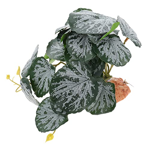 Garneck Reptile Tank Décor Fake Plants for Terrariums Look Artificial Plant Decor