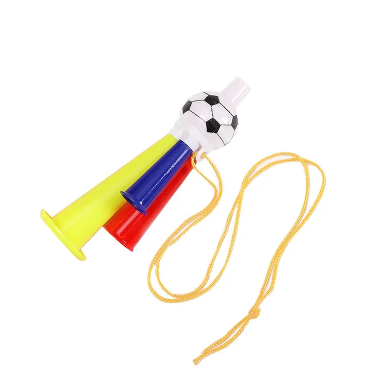 50 Pezzi Sport Tifo Fischietto Atmosfera da Competizione Puntelli Tromba Calcio Modellazione Creativa Corno Gadget Sportivi di Squadra per Feste e Rumorosità