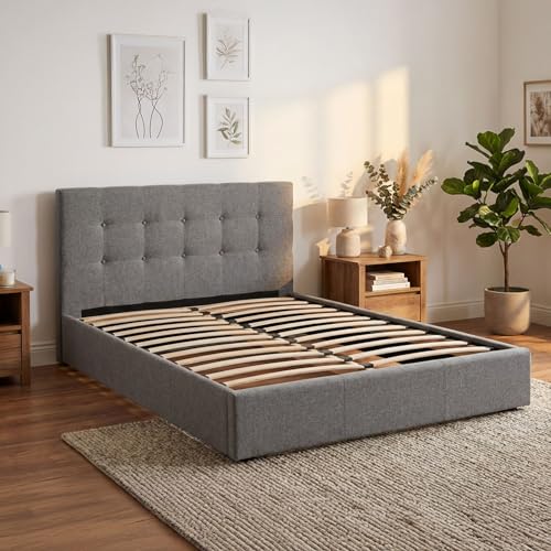 Homestyle4u Lattenrost 120×200 cm Bett Holz Kiefer Massiv Rollrost 24 Latten, Federholzrahmen 3127 – Bild 5
