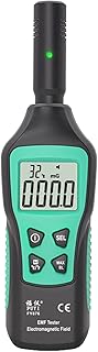 lifcasual EMF Medidor de Radiação Eletromagnética Doméstica Portátil de Alta Precisão Onda Eletromagnética Testador de Radiação Monitor de Radiação FY876 Preto