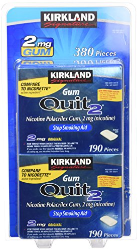 Kirkland Signature Quit Smoking Gum, 2 Mg, 380 Count #TOP1