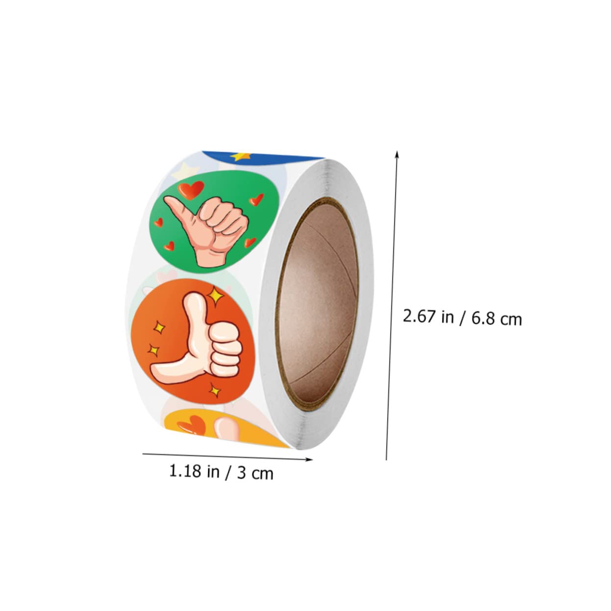 SHINEOFI 18rotoli Adesivi Ricompensa Per Stickers Thumb up Per Insegnanti e Etichette Incentive Creative e Motivazionali Per Abbigliamento e Scolastici