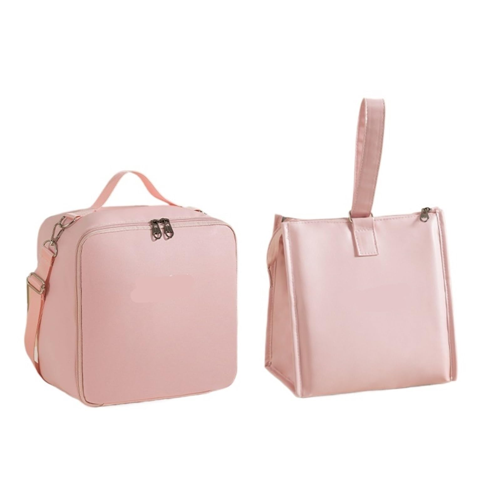 Compatible con bolsa Bento de un hombro, fiambrera, trabajador oficina, transporte, aislamiento térmico(2 Sets Pink)