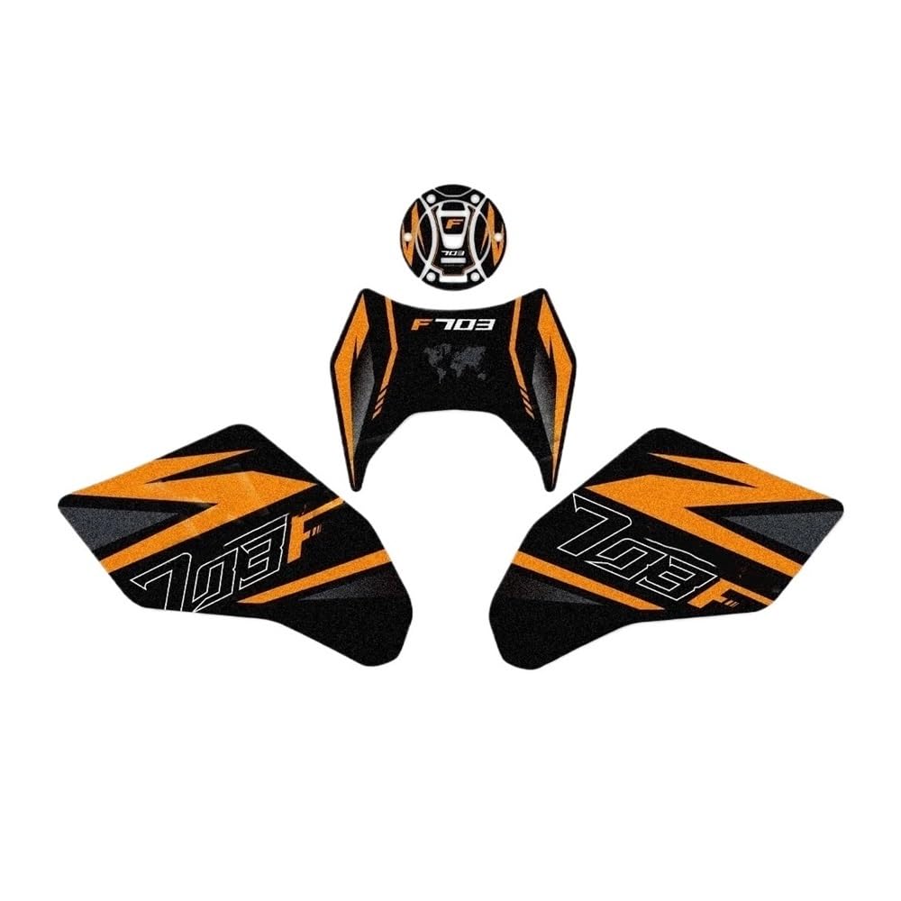 Autocollants de protection réservoir moto ZT703-F pour un meilleur grip