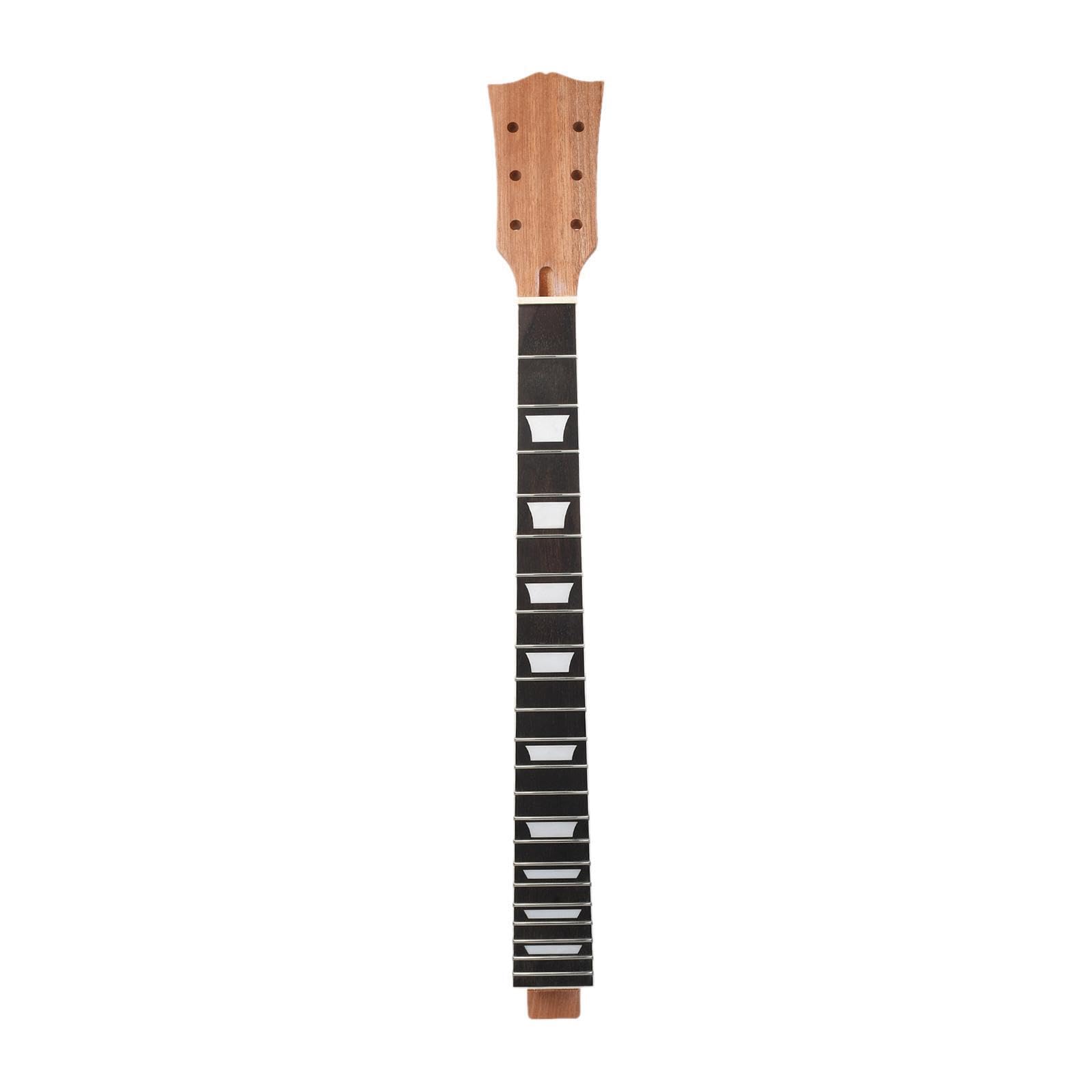 Manico per chitarra, corpo della chitarra con 24 tasti, strumento | dall'estetica incompiuta per musicisti, manico per , corpo della grezzo, tastiera in palissandro elettrico a 22 tasti