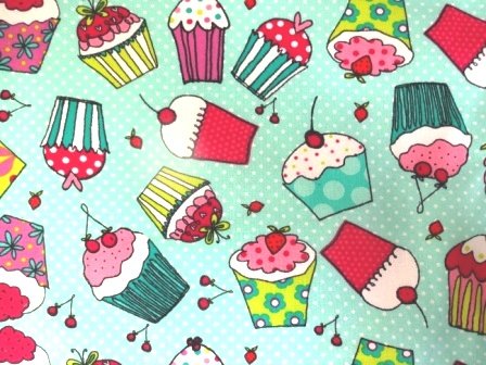 'NUGGLEBUDDY Microwaveable Moist Heat & Aromatherapy Organic Rice Pack. Cold Pack. Teal Flannel "COOKIE'S CUPCAKES" with HOT CHOCOLATE Scent!