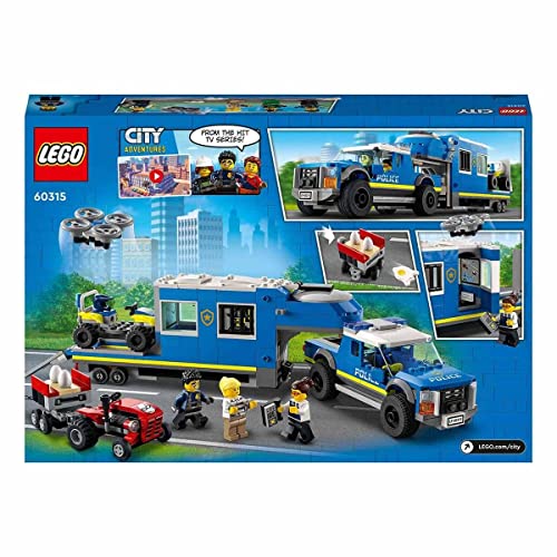 Image of LEGO City Police Mobile Comm& Truck 60315 Building Kit (436 Pcs),Multicolor