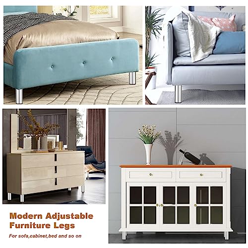 Bstkey GYLUS265603-28 4Pcs 4 Inch Aluminum Alloy Furniture Cabinet Legs thumb #6