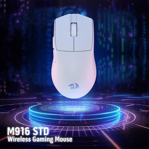 Image of Redragon M916 STD 3-Mode Wireless Gaming Mouse, 49G Ultra-Light 24K DPI Mice w /Ergonomic Natural Grip Build, Full Programmable Buttons, Software Supports DIY Keybinds & DPI