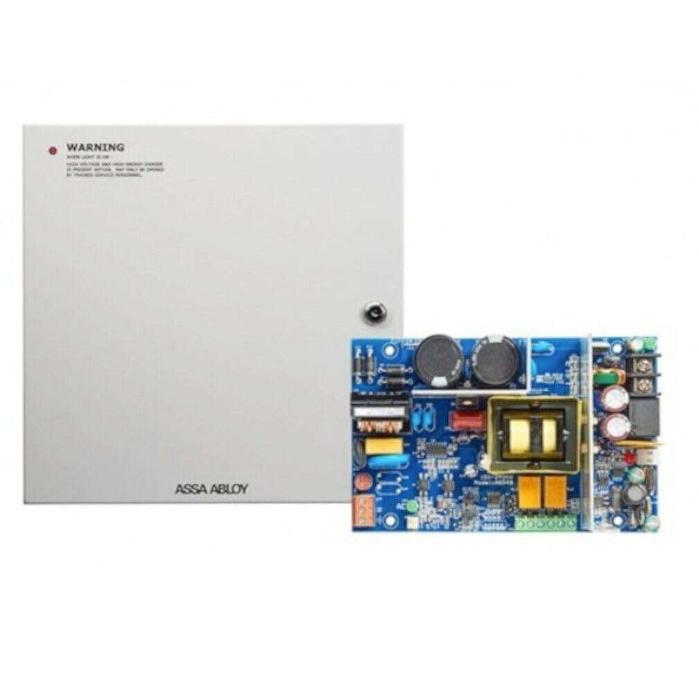 Securitron AQD4-8C8R2 4 Amp, Dual Voltage Power Supply with Enclosure, 8 Outputs, 8 Relay, 2 Amp PTC Polyswitch