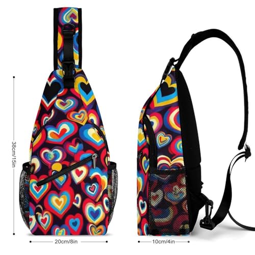 Sling Bag for Men, Large Capacity Adjustable Crossbody Bag, Lightweight Durable Chest Bags2