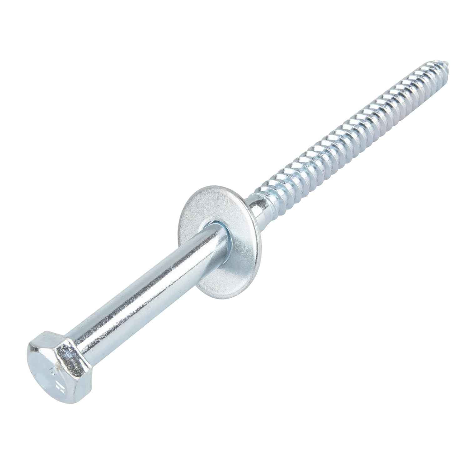 5/8" x 16" Lag Bolts (12 PCS) 5/8 inch Lag Screws for Wood, Heavy Duty Hex Head with Washers, Zinc Plated