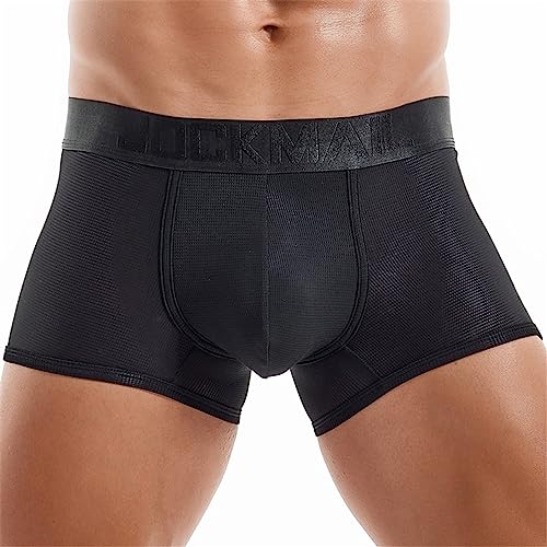 JOCKMAIL Mens Boxer Brief Candy Cute Soft Ice Silk Men's Underwear Panties Bright Color Male Underpants Shorts One Pack2