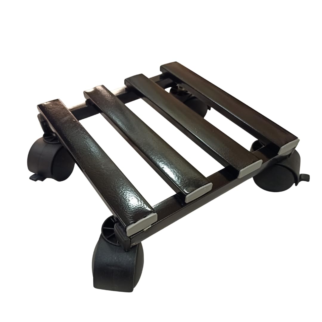 - Square Plant Stand Gamla Support Square Rack Display Shelf Indoor & Outdoor Flower Pot Holder for Planters Home Garden Balcony Decoration (Pack of 1, Black)