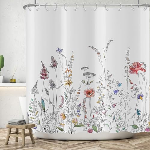 ASDCXZ Flower Shower Curtain 180x180 cm - Image 2