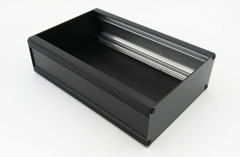 Cheval 2U Aluminum Project Enclosure – Heatsink DIY Case For Electronics, 86 X 200 X 300 Mm