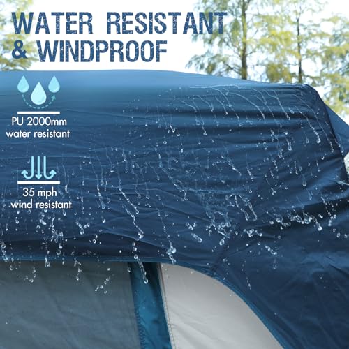 image for Portal 5-Person SUV Tent with Porch, 2-in-1 Car Camping Tent, Water-Re