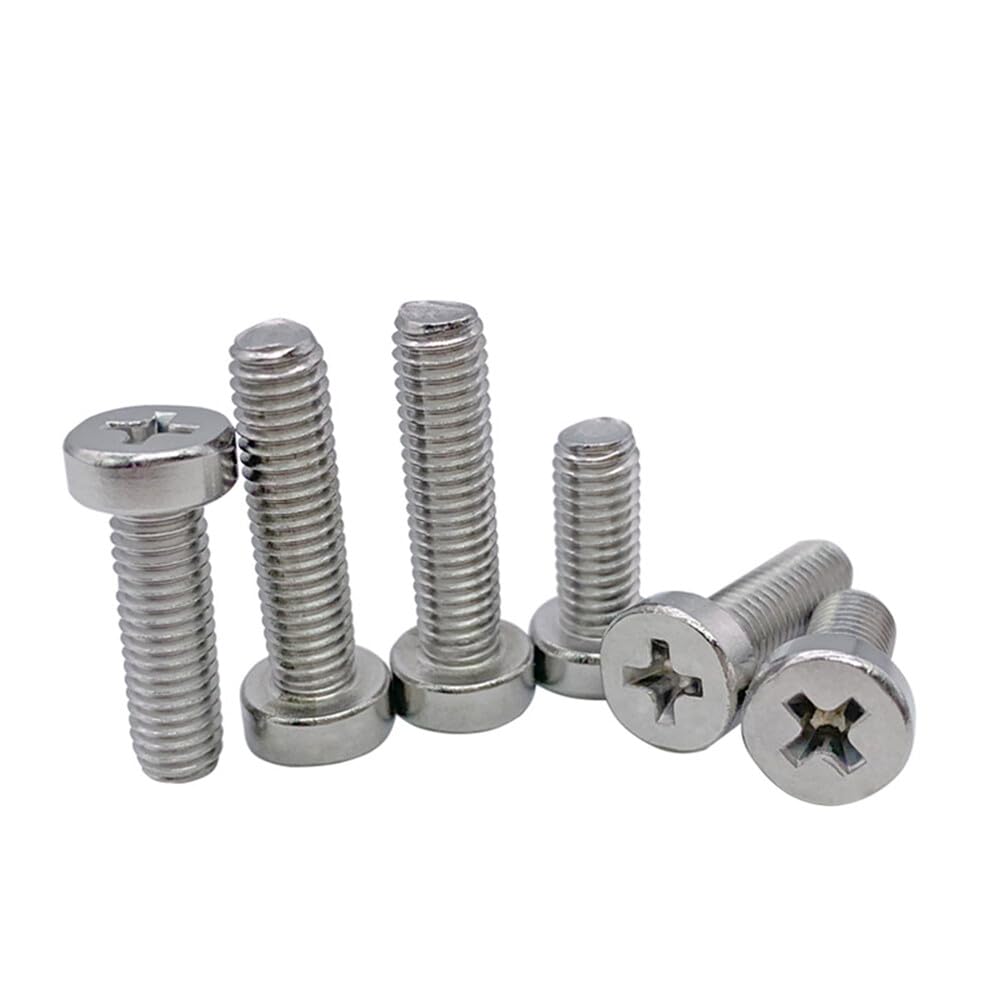 Tornillo de cabeza de queso de rebaje cruzado de acero inoxidable ss304 perno de tapa fina m2,5 m3 m4 m5 m6 (M6 x 30 mm)