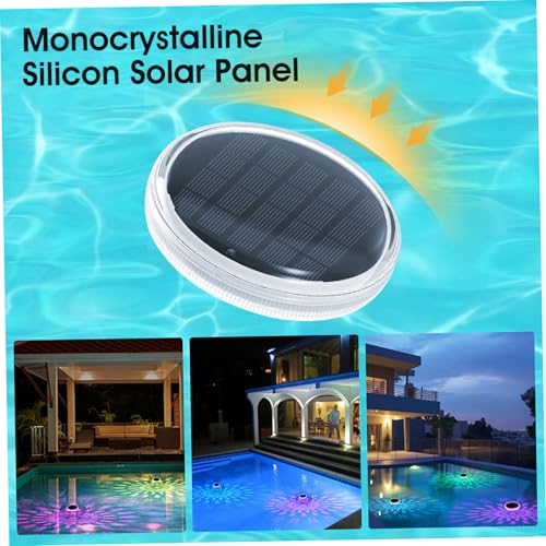 Luz solar para piscina enterrada o elevada que ilumina sin cables 5