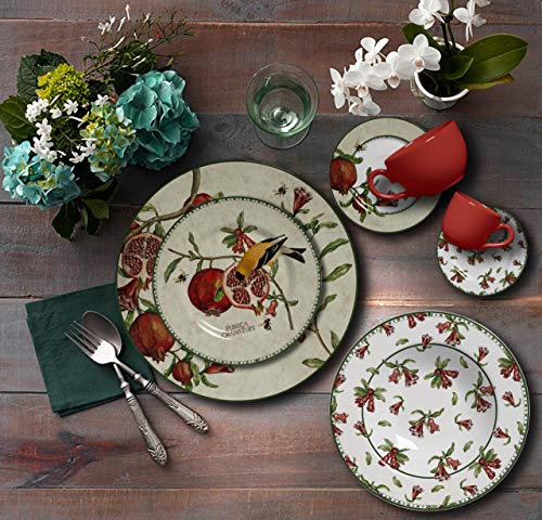 Conjunto Alleanza de 6 Xicaras Chá com Pires Romã, Padrão