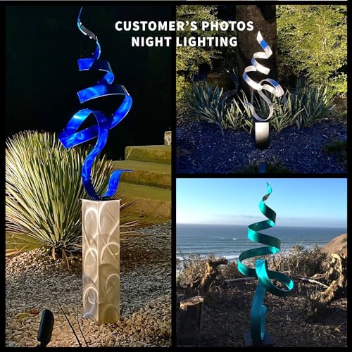 Statements2000-Metal-Art-Sculpture-Stunning-Indoor-Outdoor-Garden-Decorative-Lawn-Home-Decor-Elegant-Aesthetic-Patio-Statue-Outside-Steel-by-Jon-Allen-Red-48inch-wSilver-Base Statements2000 Metal Art Sculpture Stunning Indoor Outdoor Garden Decorative Lawn Home Decor Elegant Aesthetic Patio Statue Outside Steel by Jon Allen Red 48inch wSilver Base