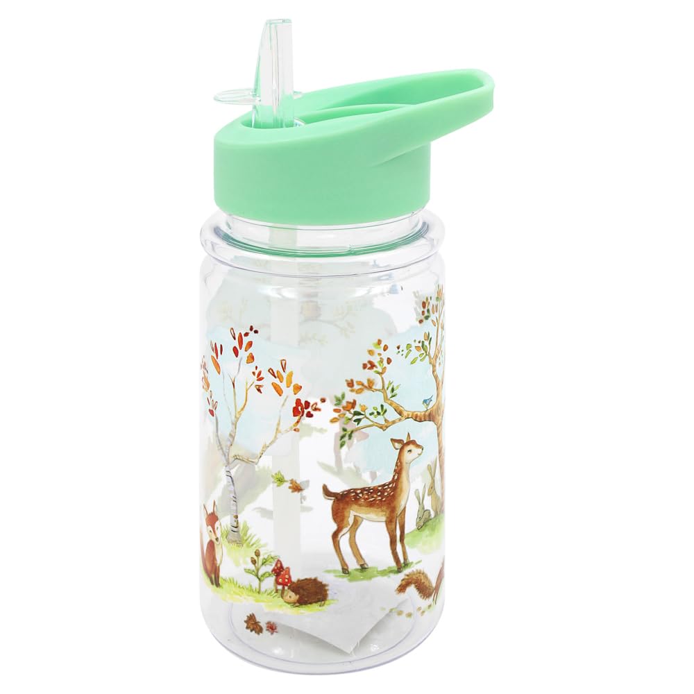 Lesser & Pavey The Leonardo Collection Finola Stack Forest Friends Drinks Bottle For Hot And Cold Drinks | Reusable Leakproof Water Bottles For Travel & Home | Bpa Free & Dishwasher Safe Drinking Bottle